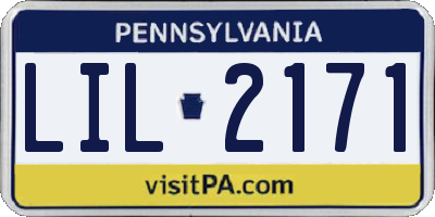 PA license plate LIL2171