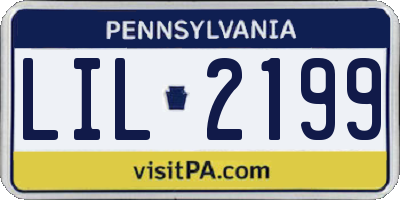 PA license plate LIL2199