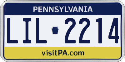 PA license plate LIL2214