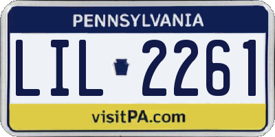 PA license plate LIL2261