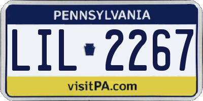 PA license plate LIL2267