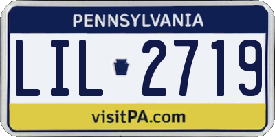 PA license plate LIL2719