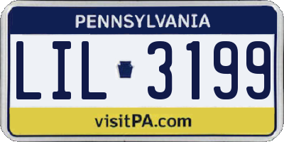PA license plate LIL3199