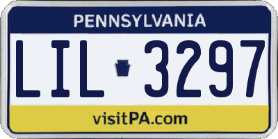PA license plate LIL3297