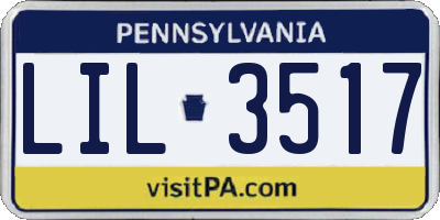 PA license plate LIL3517