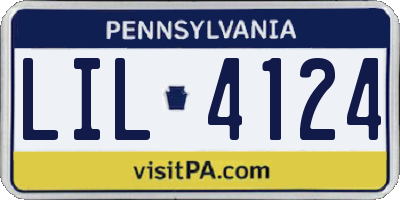 PA license plate LIL4124