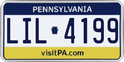 PA license plate LIL4199