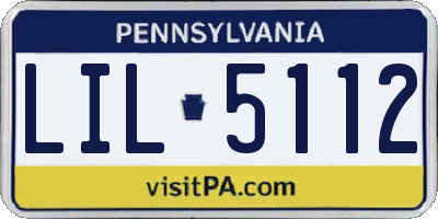 PA license plate LIL5112