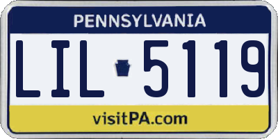 PA license plate LIL5119