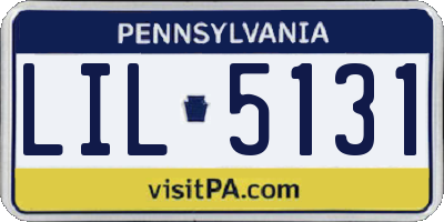 PA license plate LIL5131