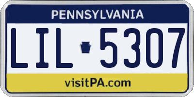 PA license plate LIL5307