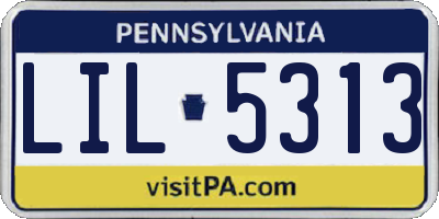 PA license plate LIL5313