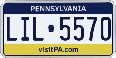 PA license plate LIL5570