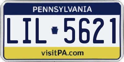 PA license plate LIL5621
