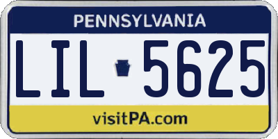 PA license plate LIL5625