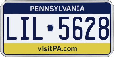 PA license plate LIL5628
