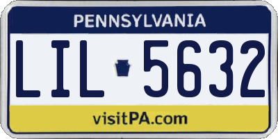 PA license plate LIL5632