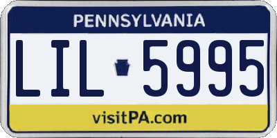 PA license plate LIL5995