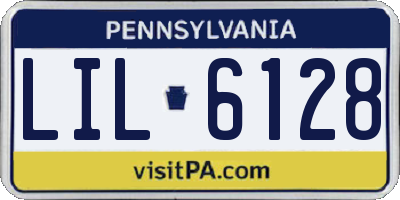 PA license plate LIL6128