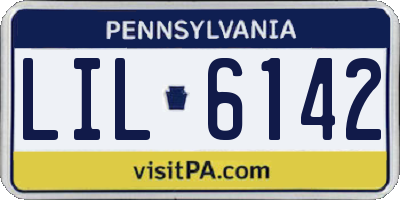 PA license plate LIL6142