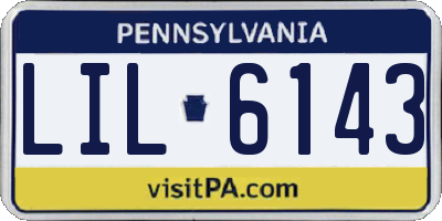 PA license plate LIL6143