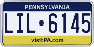 PA license plate LIL6145