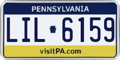 PA license plate LIL6159