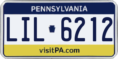 PA license plate LIL6212