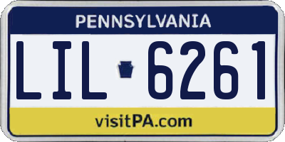 PA license plate LIL6261