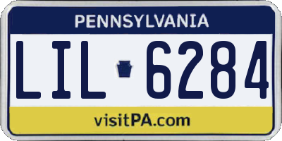 PA license plate LIL6284
