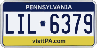 PA license plate LIL6379