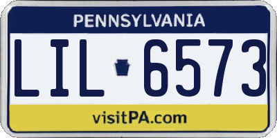 PA license plate LIL6573