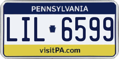 PA license plate LIL6599