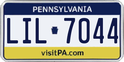 PA license plate LIL7044