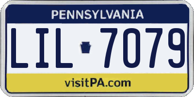 PA license plate LIL7079