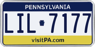 PA license plate LIL7177
