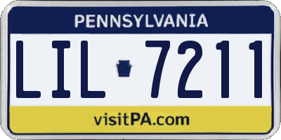 PA license plate LIL7211