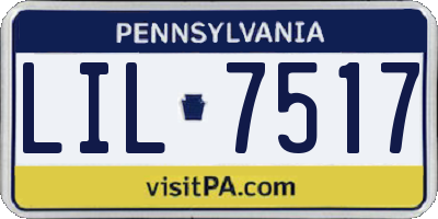 PA license plate LIL7517
