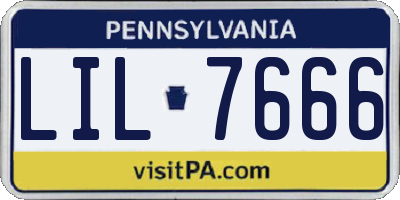 PA license plate LIL7666