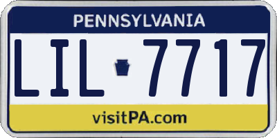 PA license plate LIL7717