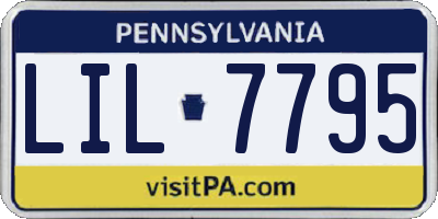 PA license plate LIL7795