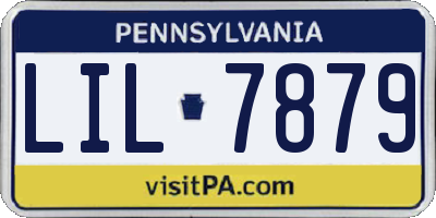PA license plate LIL7879