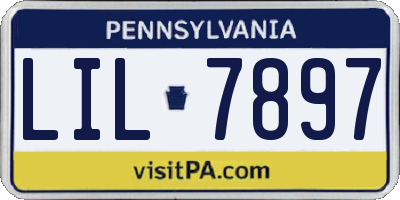 PA license plate LIL7897
