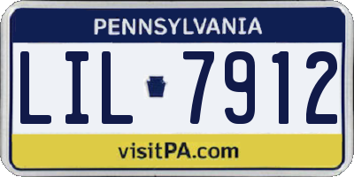 PA license plate LIL7912