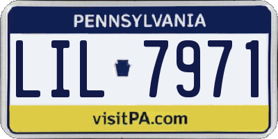PA license plate LIL7971