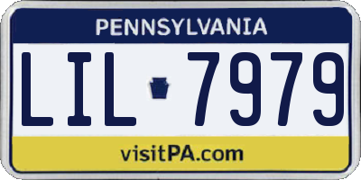 PA license plate LIL7979