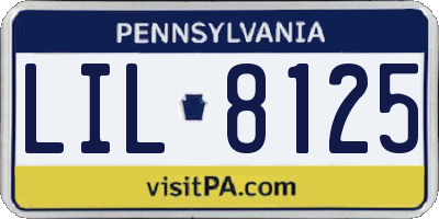 PA license plate LIL8125