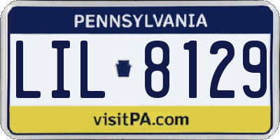 PA license plate LIL8129
