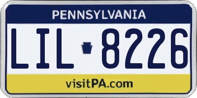 PA license plate LIL8226