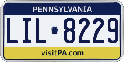 PA license plate LIL8229